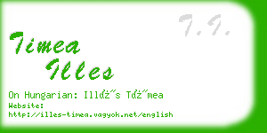 timea illes business card